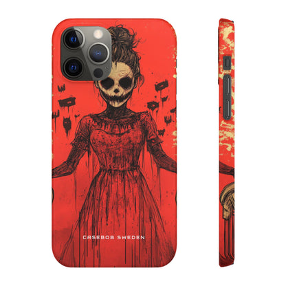 Haunting Scarlet Descent iPhone 12 - Slim Phone Case