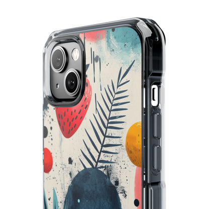 Vibrant Fruit Canvas - Clear Impact iPhone 14 Phone Case