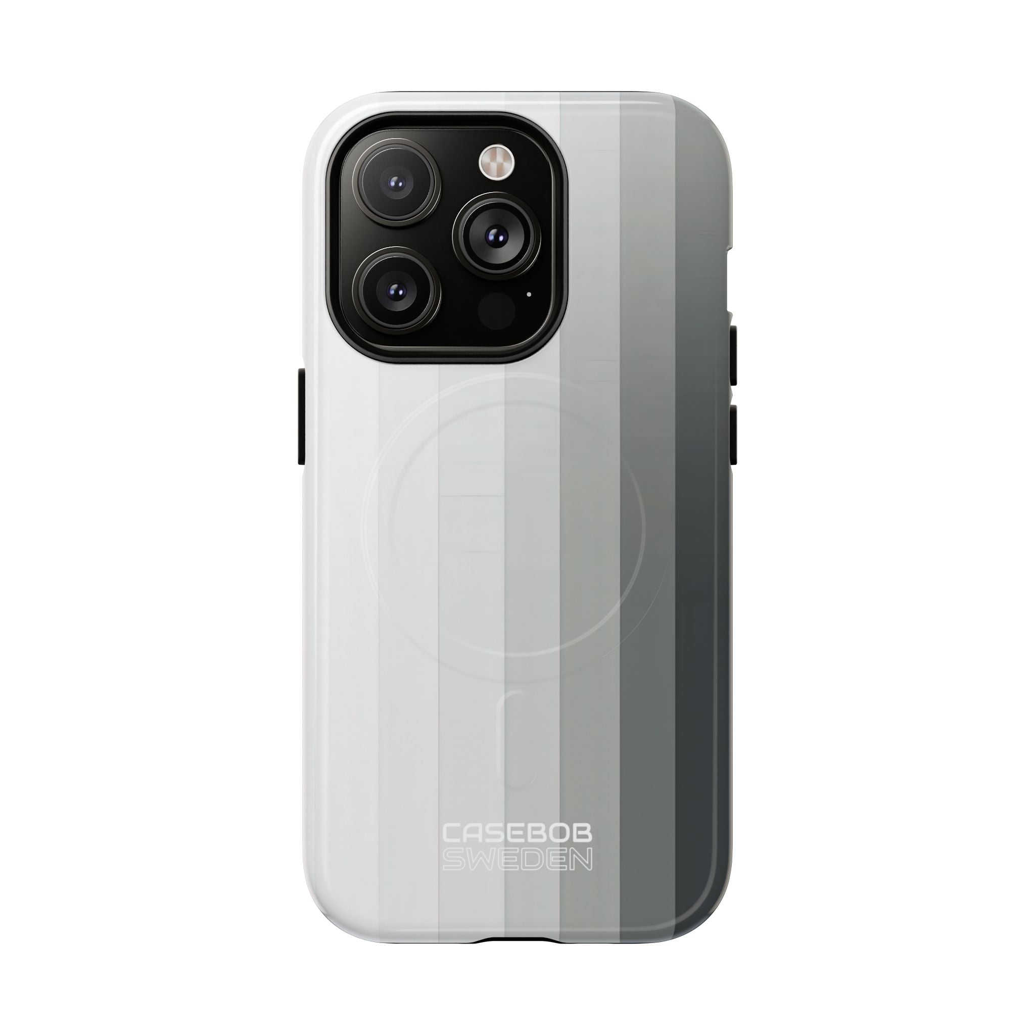 Silver Gradient Stripes iPhone 14 - Tough+