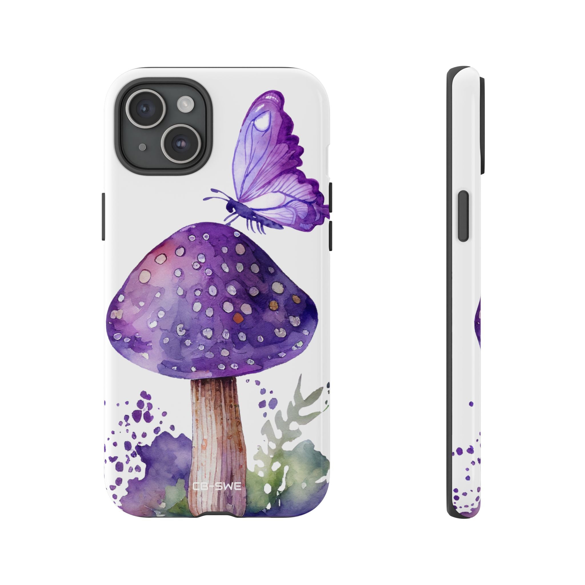 Whimsical Butterfly Perch - iPhone Case