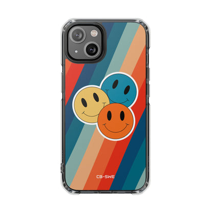 Retro Smiley Harmony iPhone Case - Impact