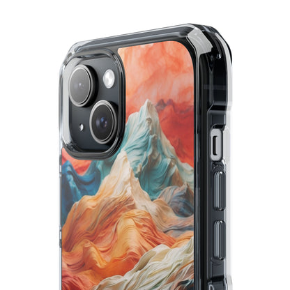 Fabric Peaks Sunset iPhone 15 Case - Impact