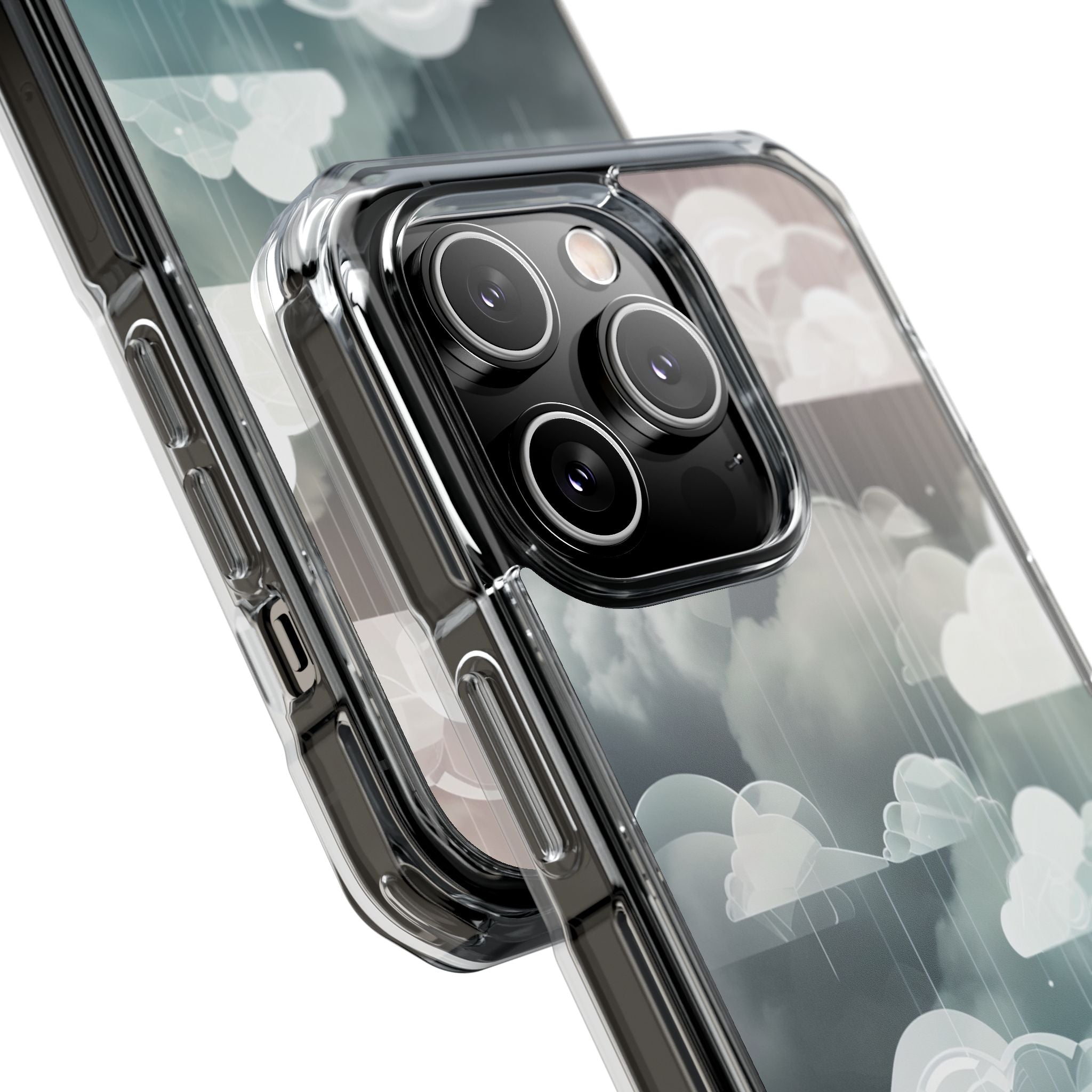 Silver Dream Clouds iPhone 14 - Impact Clear+