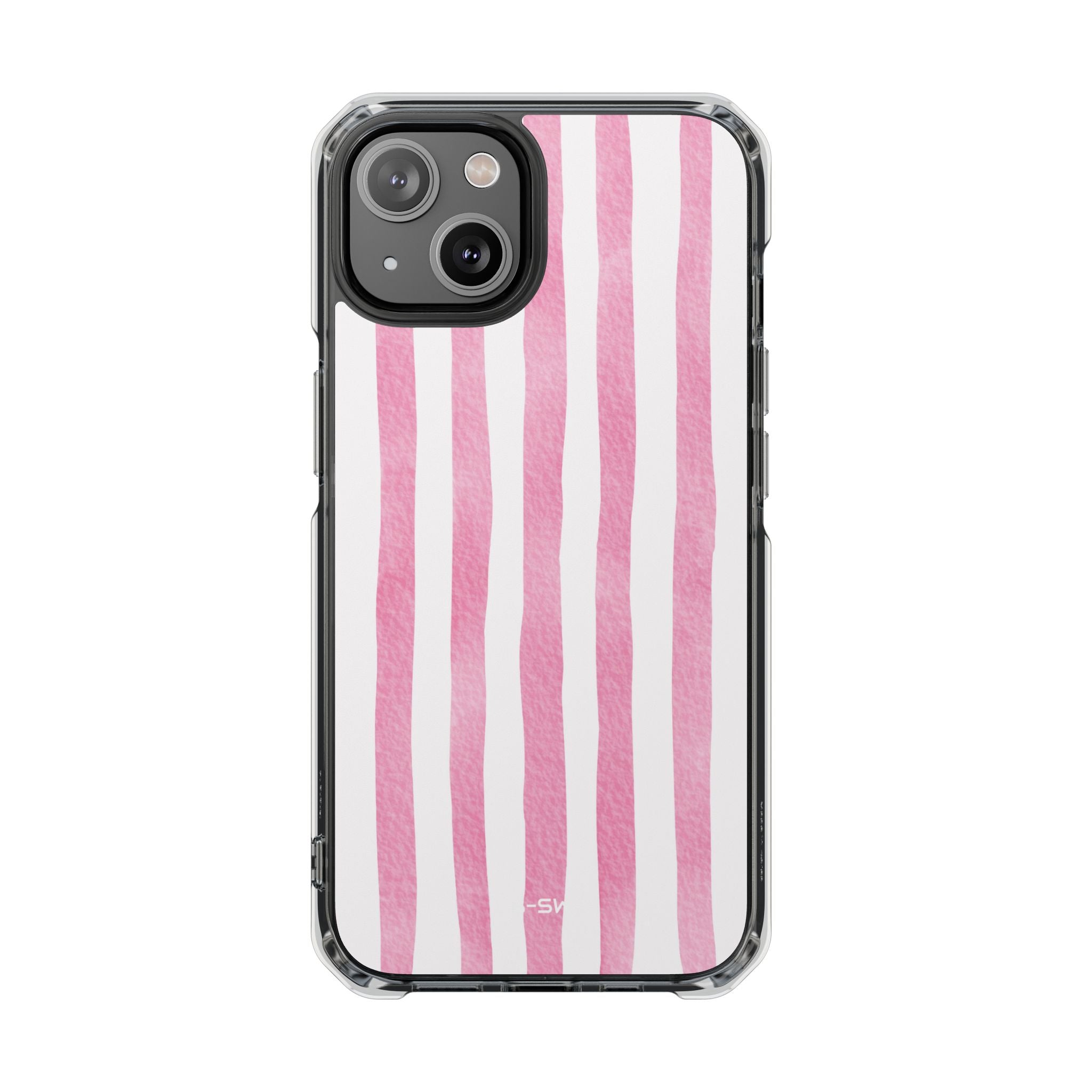Pink Watercolor Stripes iPhone Case - Impact