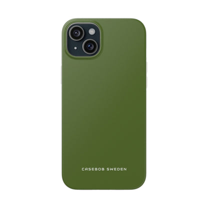 Dark Olive Green iPhone 15 - Flexi Phone Case