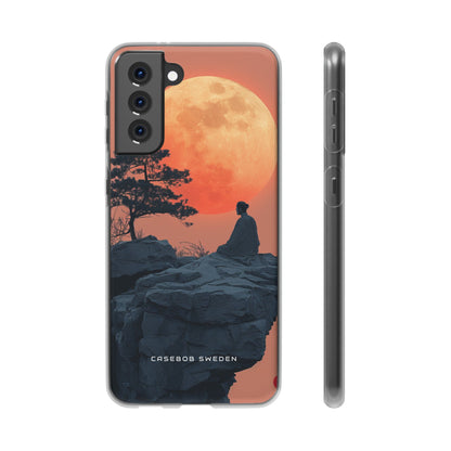 Zen Tranquility Under a Red Moon Samsung S21 - Flexi Phone Case