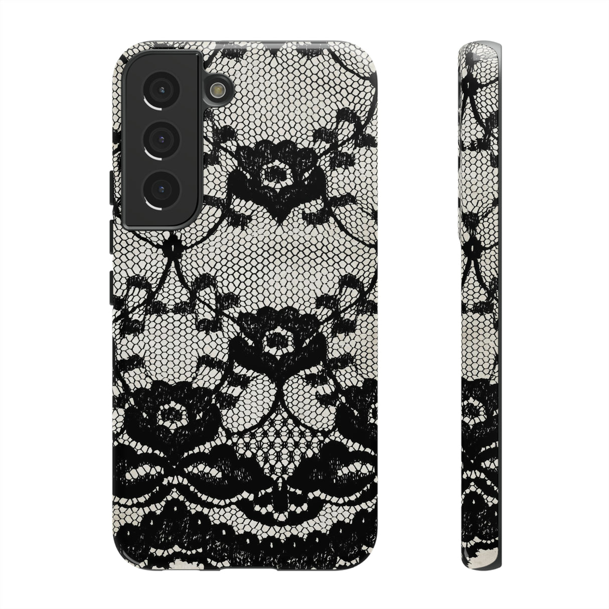 Lilrunge Gothic Flower - Protective Phone Case