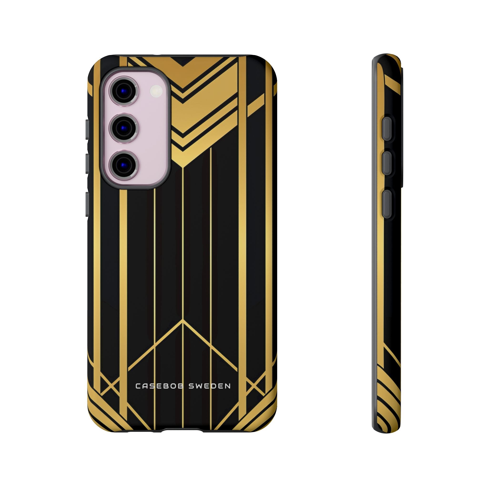 "Golden Art Deco Symmetry in Geometric Elegance" Samsung S23 - Tough Phone Case