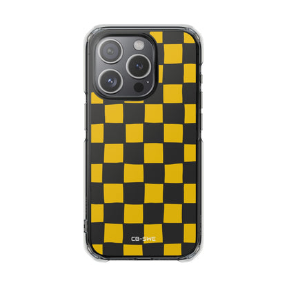 Yellow Squares Dance iPhone Case - Impact