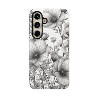 Grayscale Botanical Elegance - For Samsung S24