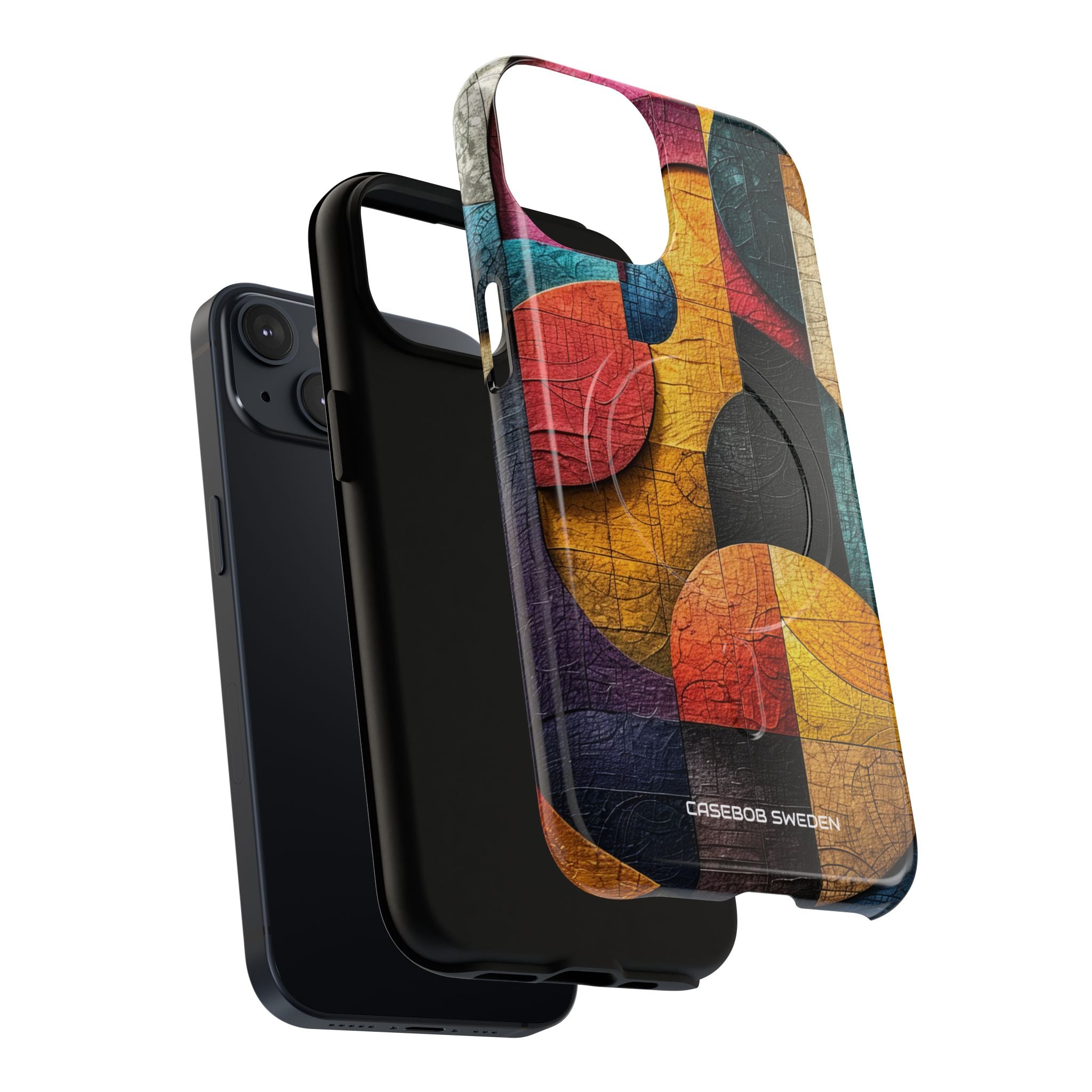 Vibrant Geometric Art - Tough + MagSafe® iPhone 14 Phone Case