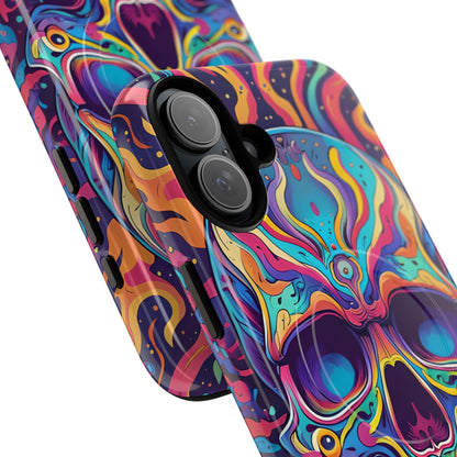 Flaming Skull iPhone 16 Plus Case - Tough+