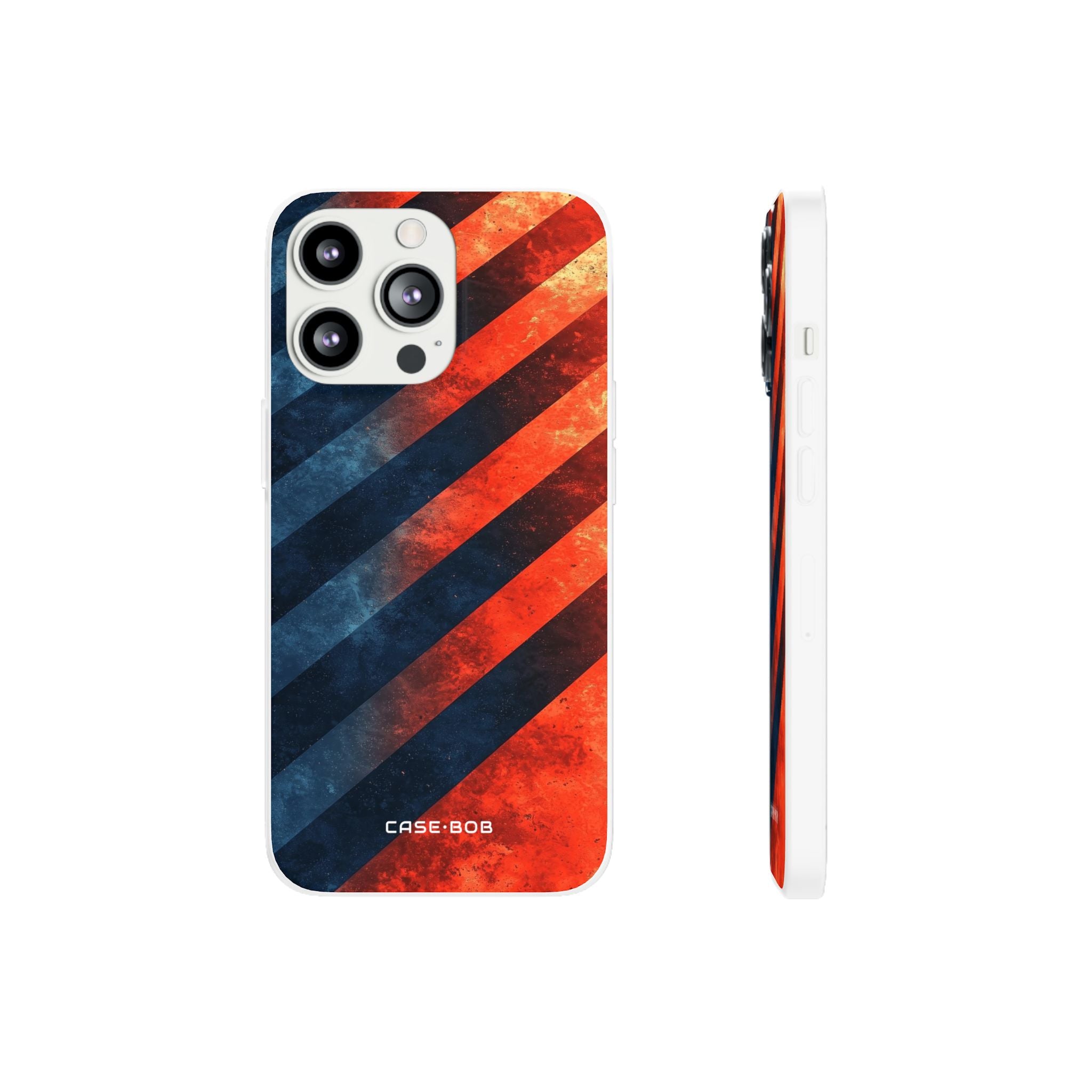 Diagonal Stripes Blaze iPhone 13 Pro - Soft