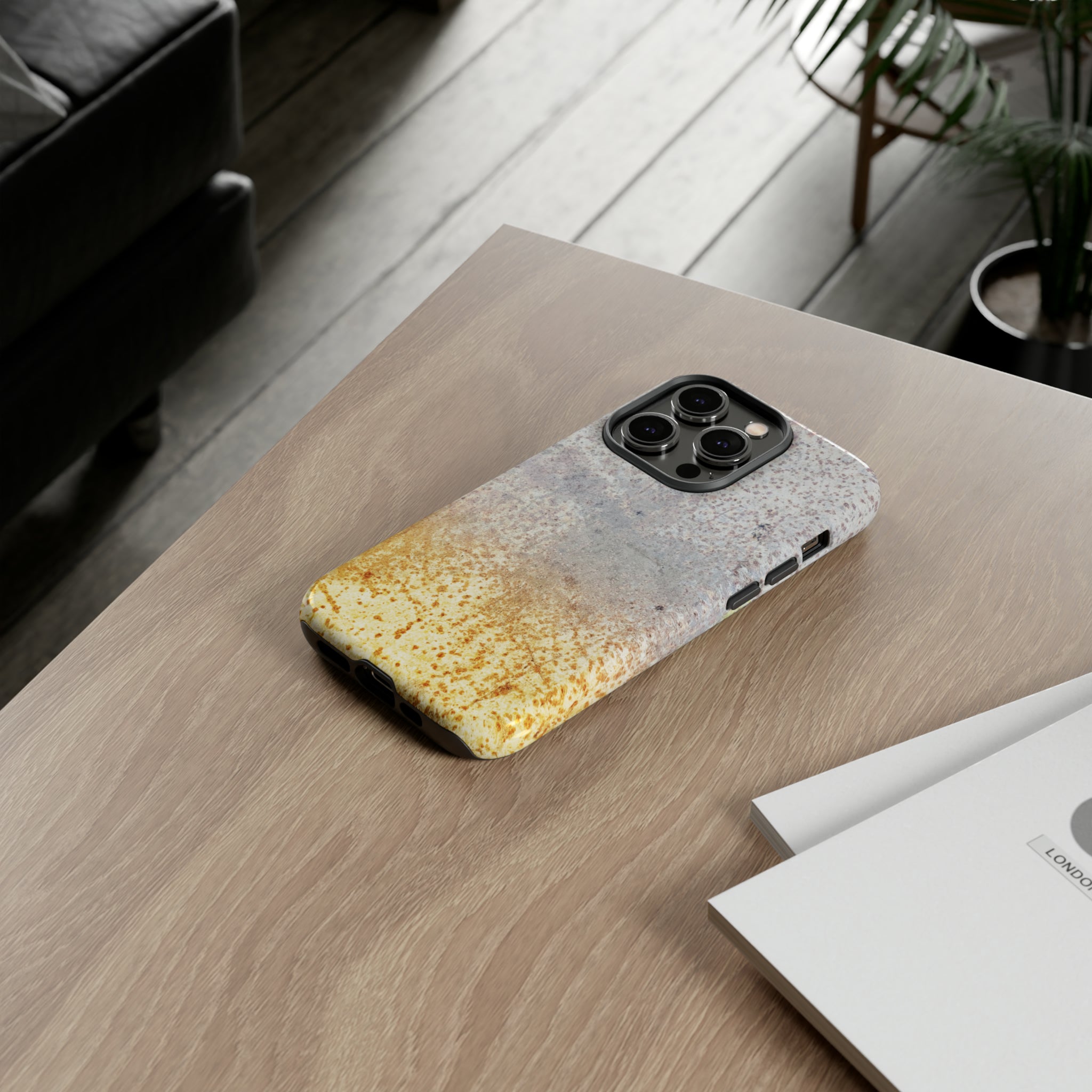 Gold Abstract - Protective Phone Case