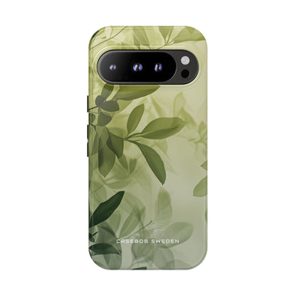 Serene Leaf Gradient Google Pixel 9 - Tough Phone Case