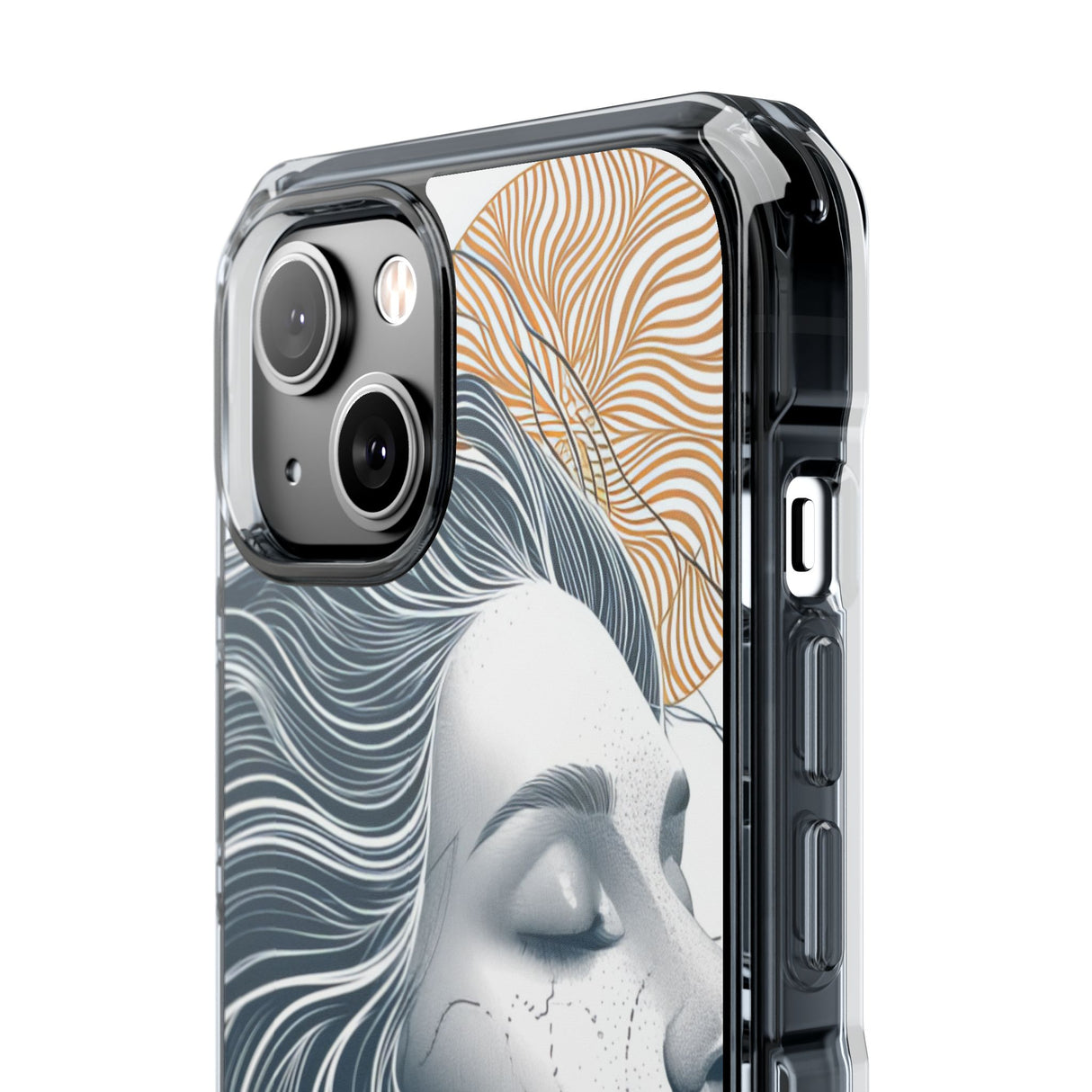 Serene Abstraction - Phone Case for iPhone (Clear Impact - Magnetic)