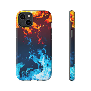 Red & Blue Flames - Protective Phone Case