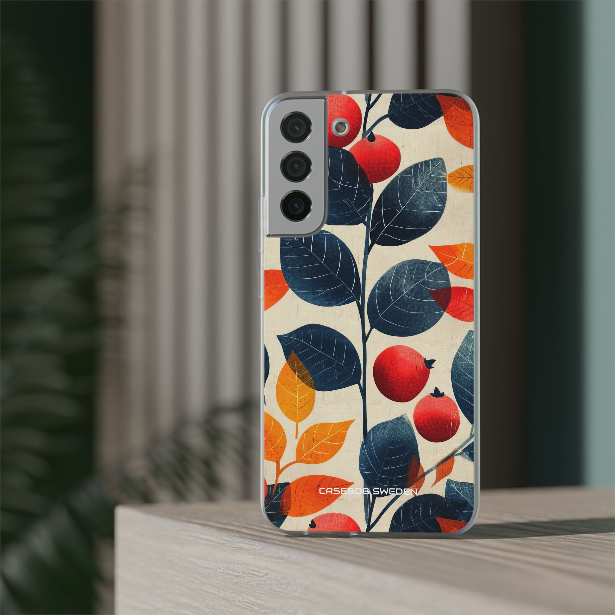 Autumn Nature Pattern - Flexi Samsung S22 Phone Case