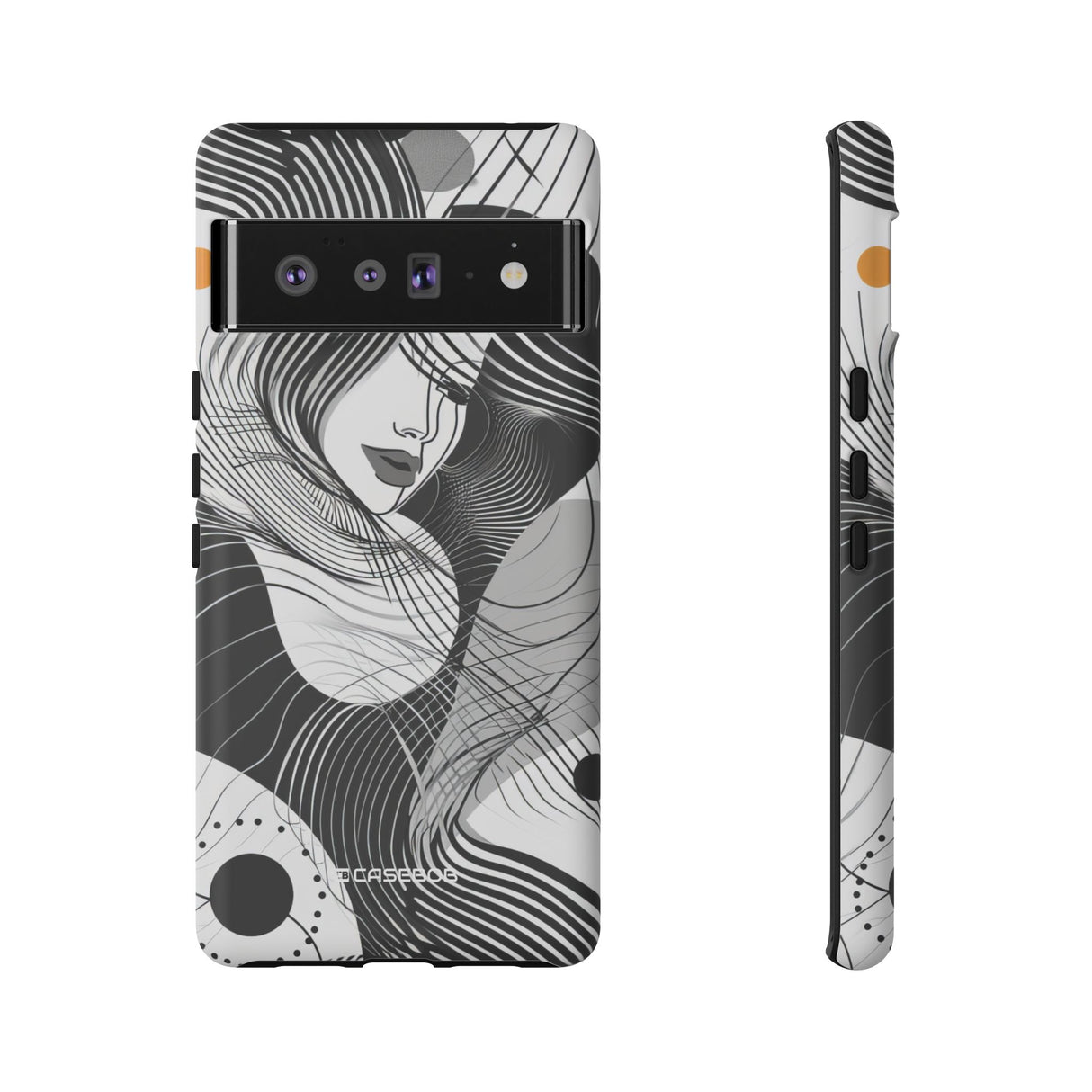 Fluid Noir Rhythm | Protective Phone Case for Google Pixel