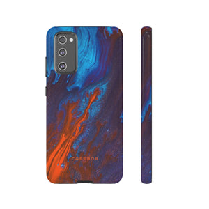 Orange Flame Ink Art - Protective Phone Case