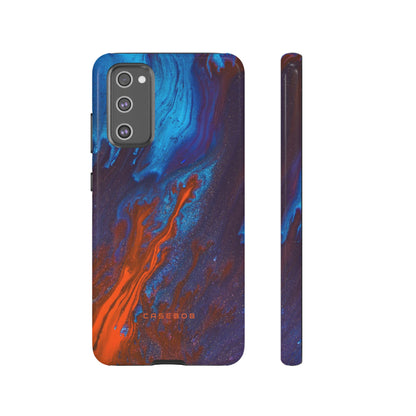 Orange Flame Ink Art - Protective Phone Case