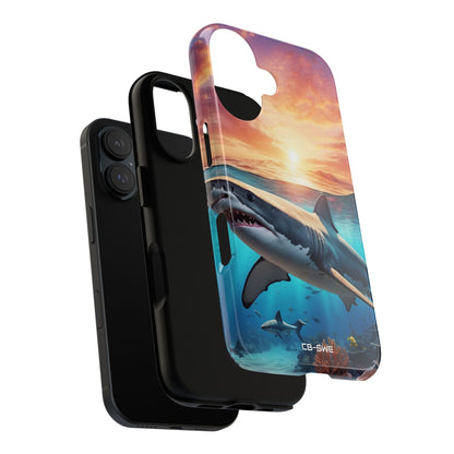 Shark Swims Through - iPhone Case