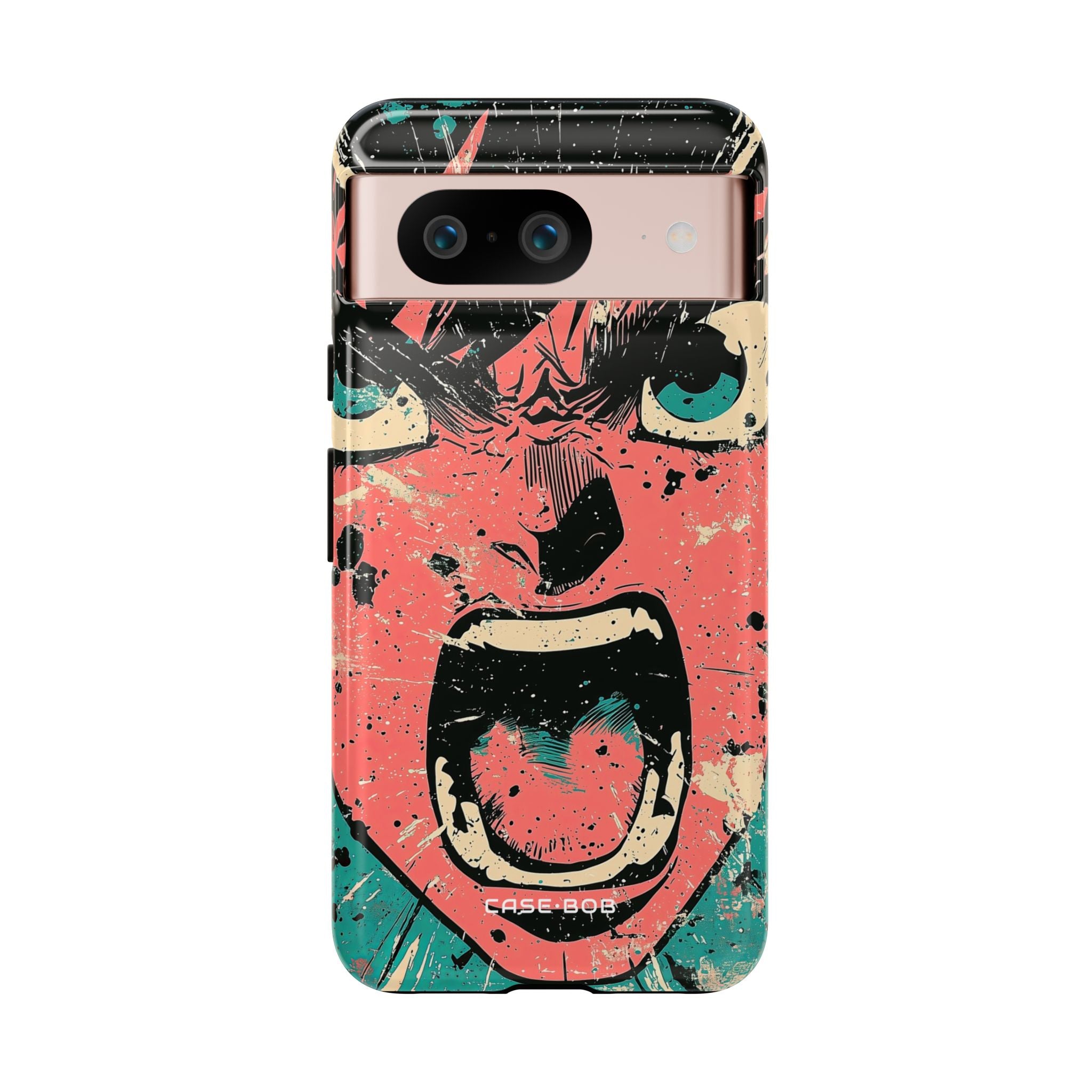 Screaming Face Pink Google Pixel 8 Case - Tough