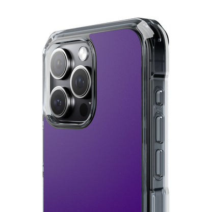 Indigo Color - Clear Impact Case for iPhone