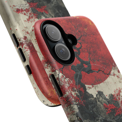 Zen Serenity in Red Harmony iPhone 16 | Tough+ Phone Case