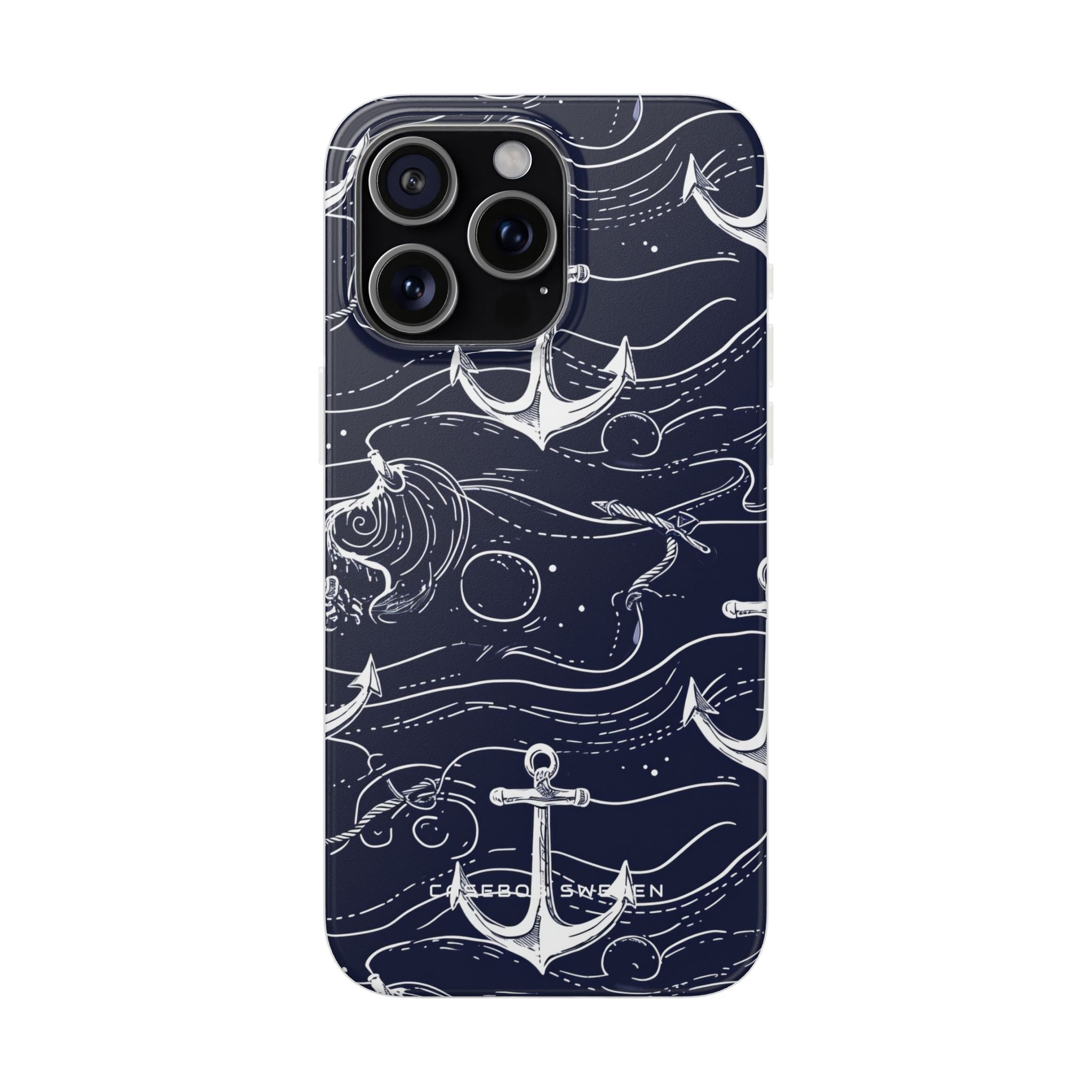 Gradient Anchorflow Waves iPhone 15 - Flexi Phone Case