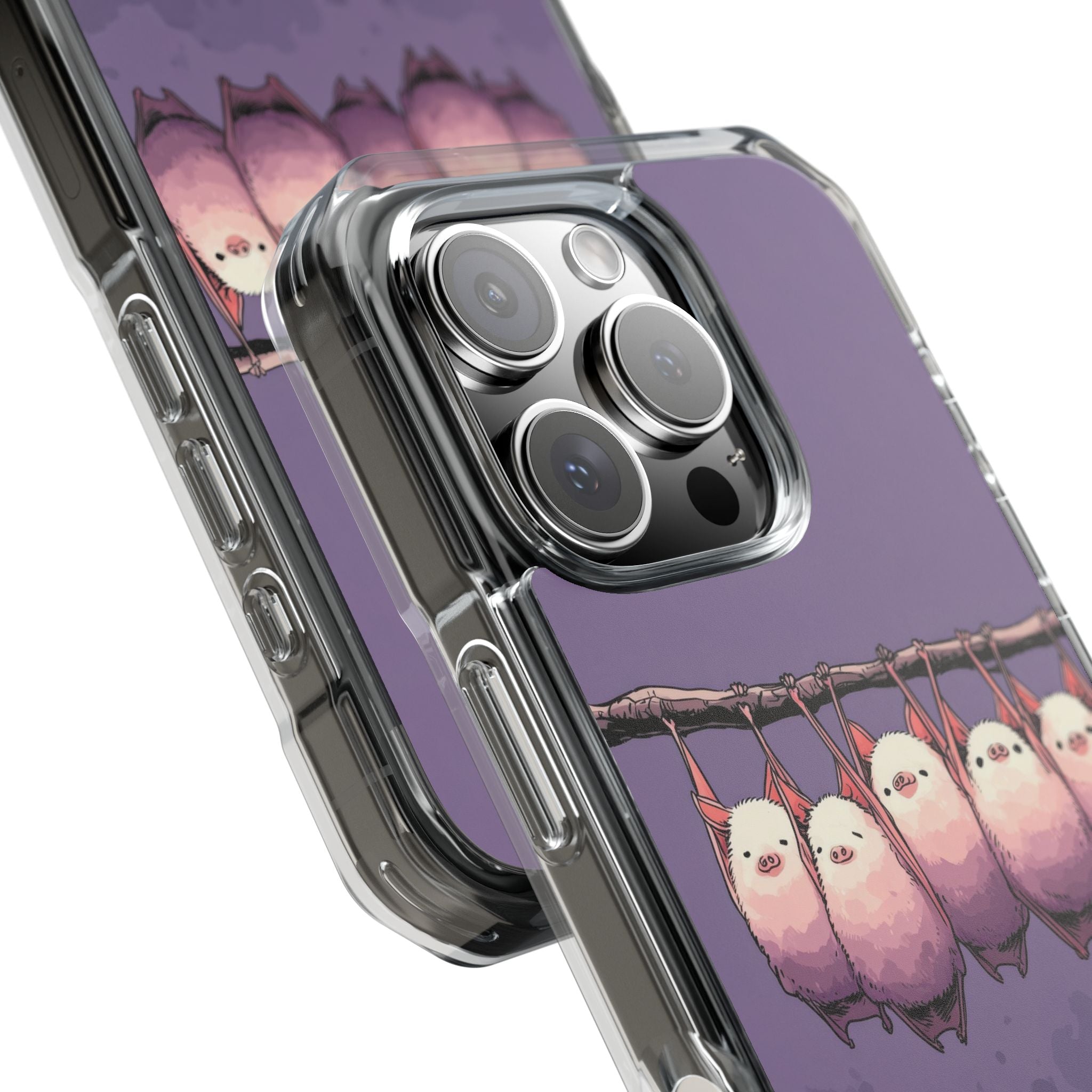 Bats Hang Playfully iPhone Case - Impact