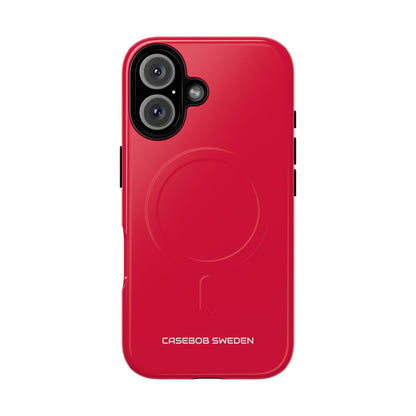 Crimson Red - Tough + MagSafe® iPhone 16 Phone Case