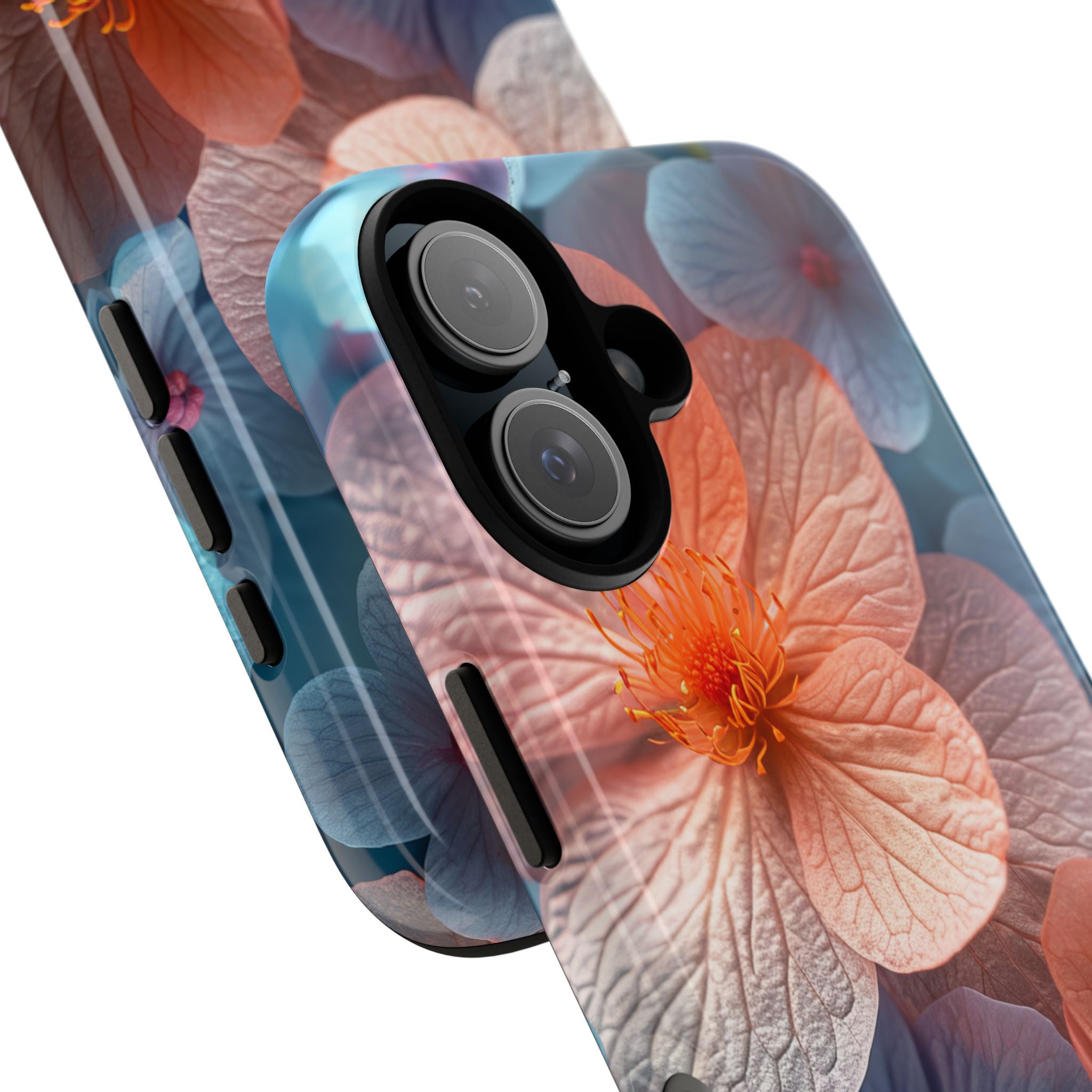 Peach Blossom Serenity - Tough iPhone 16 Phone Case