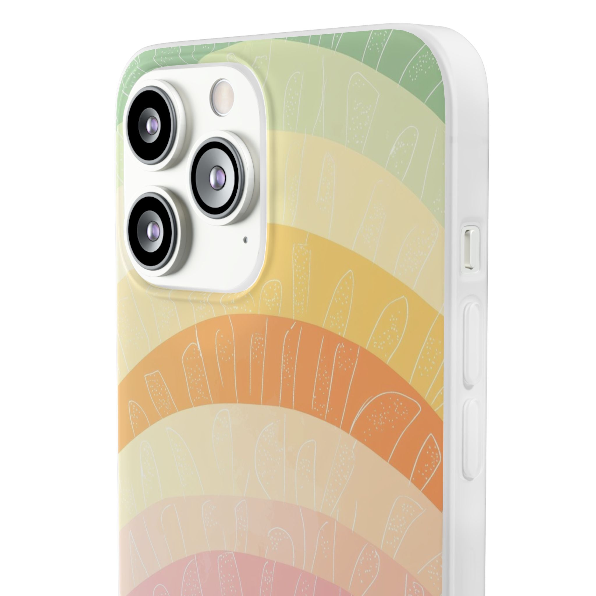 Pastel Rainbow Bands iPhone 13 Pro Max - Soft