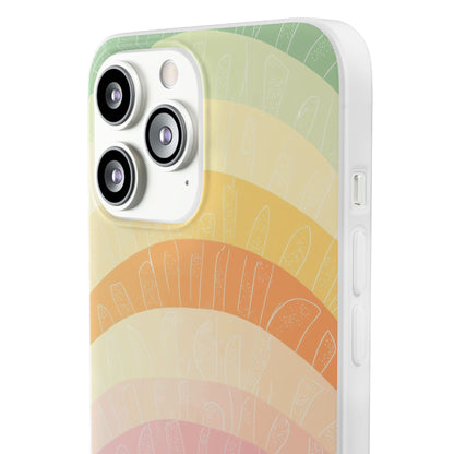 Pastel Rainbow Bands iPhone 13 Pro Max - Soft
