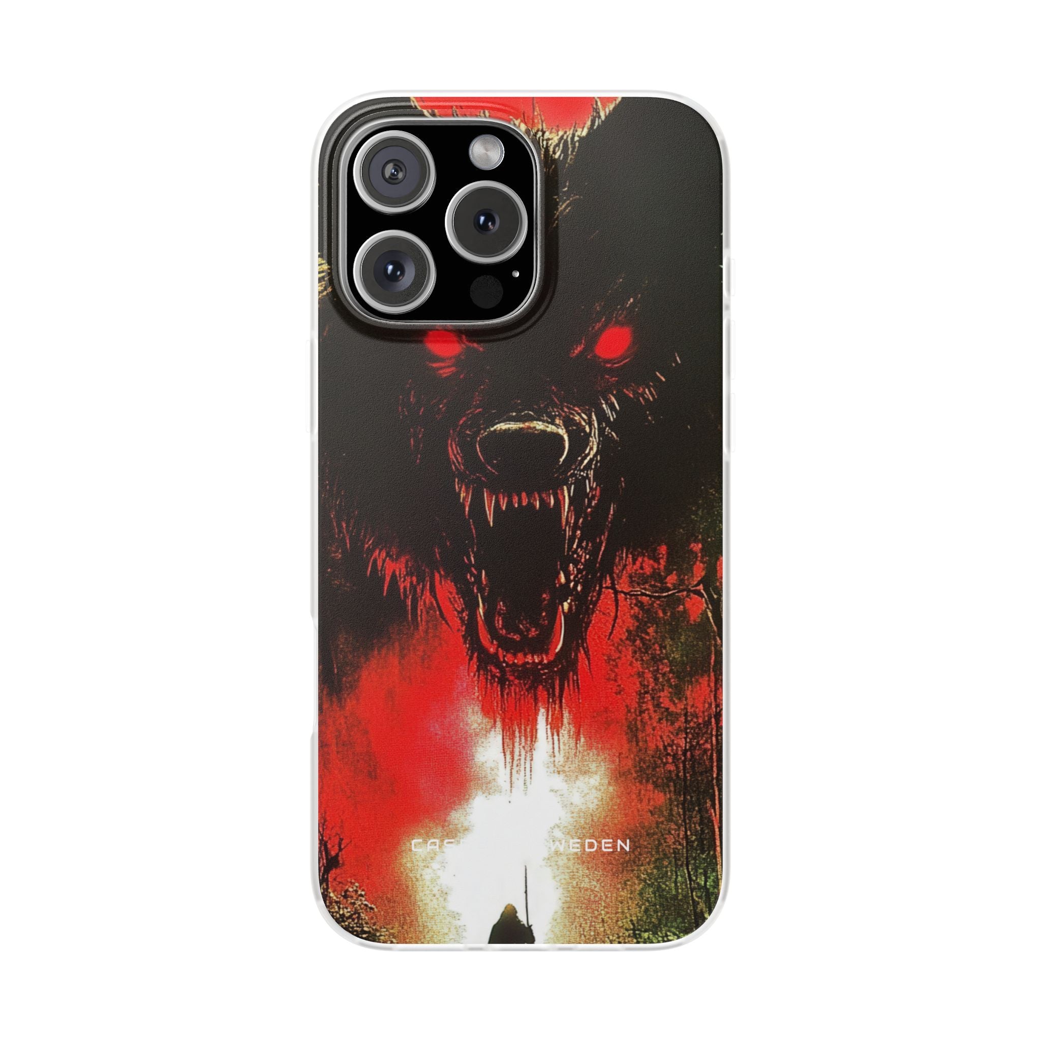 Bloodmoon Wolf's Lament iPhone 16 - Flexi Phone Case