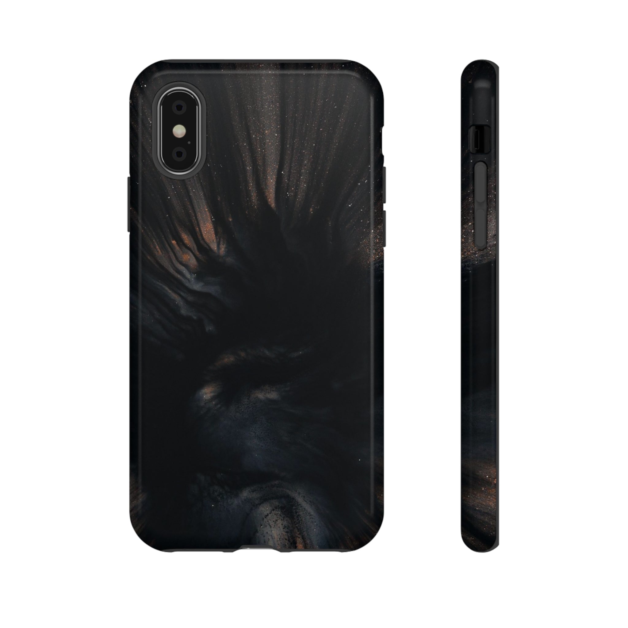 Star Gaze Ink Art iPhone Case (Protective) iPhone X Glossy Phone Case