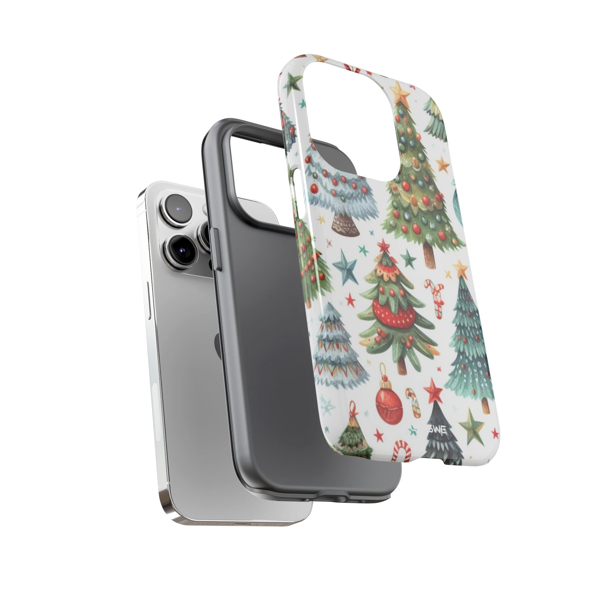 Whimsical Trees Sparkle - iPhone Case