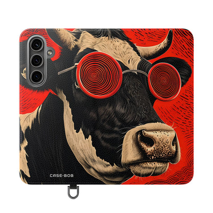 Spiral Cow Vision - Samsung S24 Plus Case - Wallet