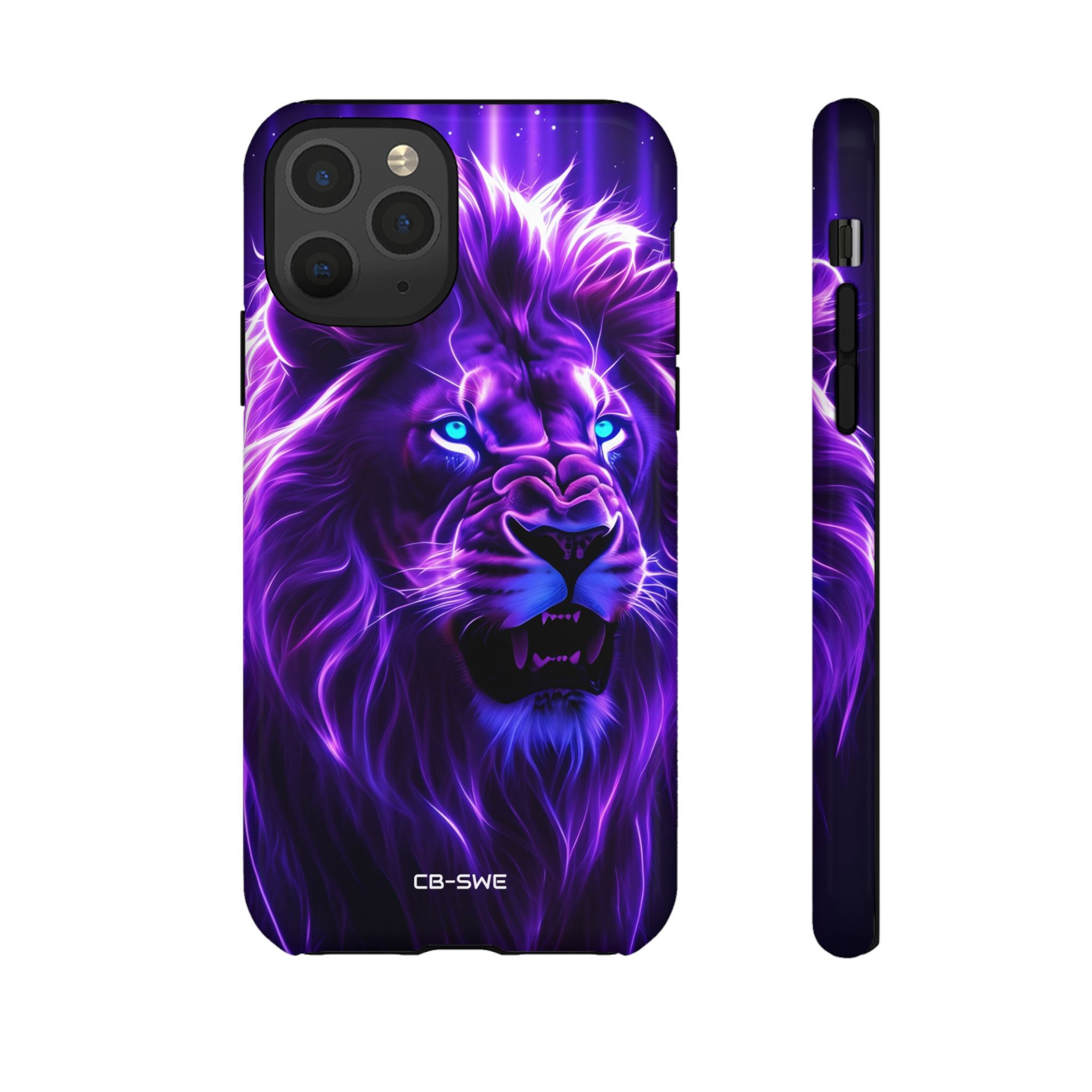 Neon Lion Majesty - iPhone Case