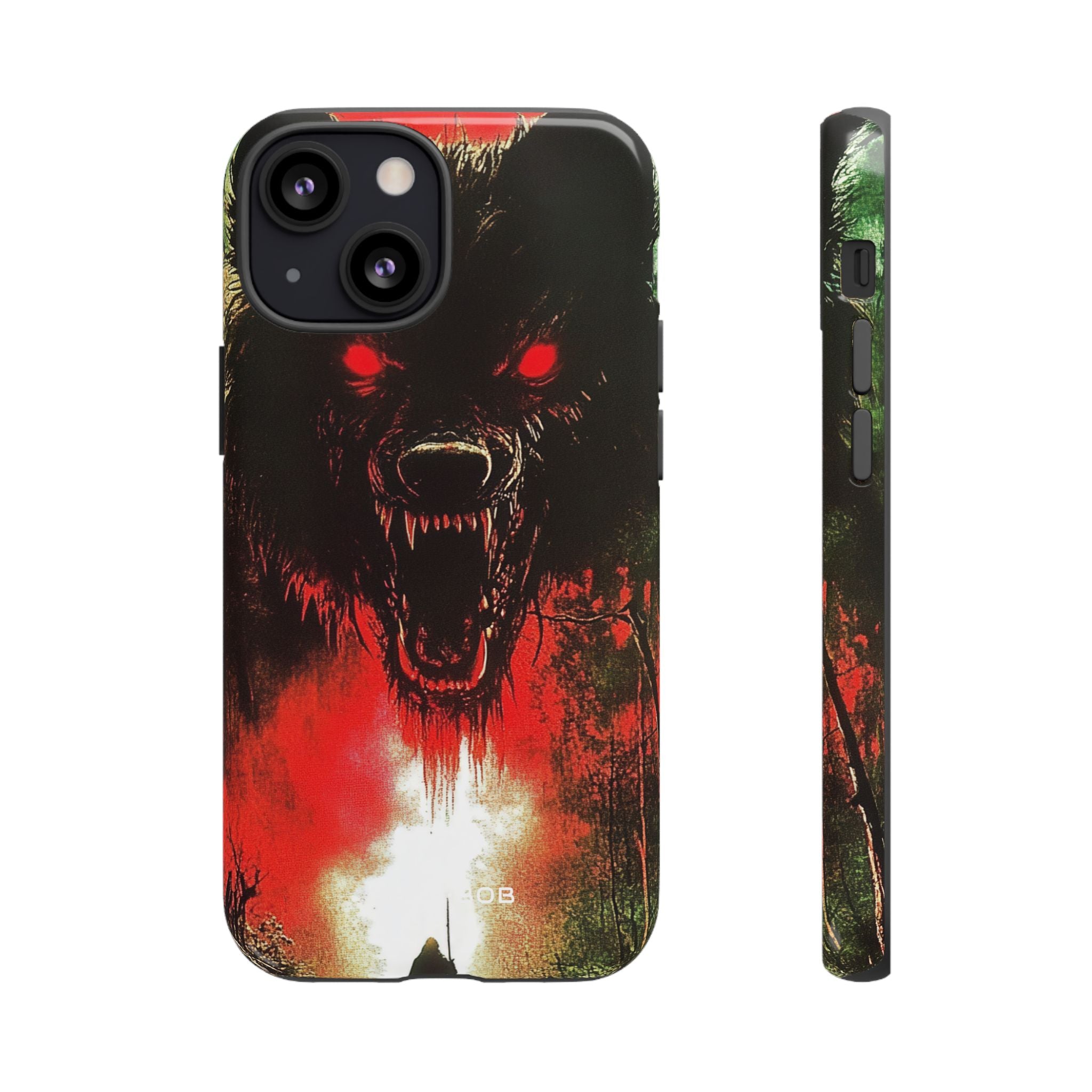 Crimson Wolf iPhone 13 Mini Case - Tough