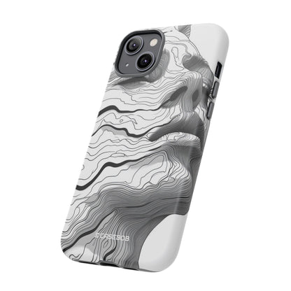 Topographic Serenity | Protective Phone Case for iPhone