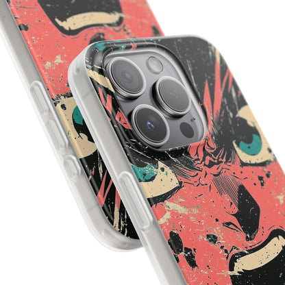 Screaming Face Pink iPhone 15 Pro Case - Soft