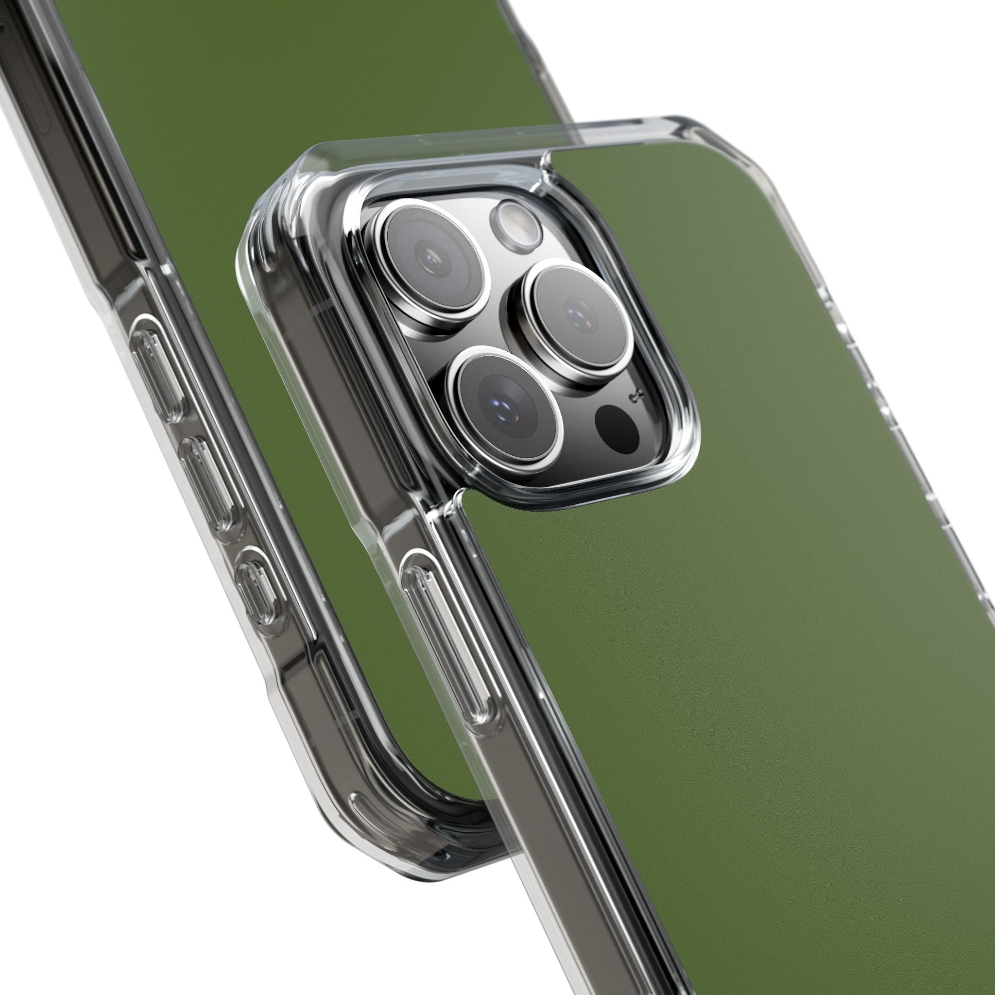 Dark Olive Green iPhone 16 - Clear Impact Phone Case