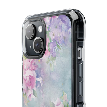 Dreamy Floral Watercolor - Clear Impact iPhone 15 Phone Case