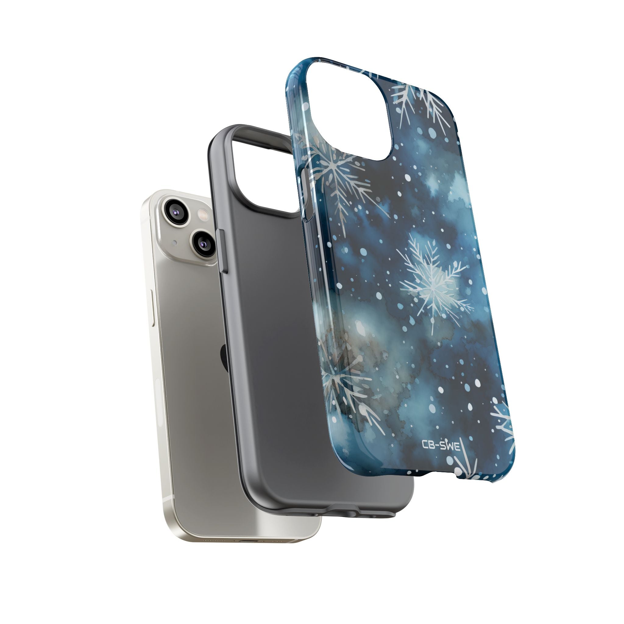Winter Snowflakes Dance - iPhone Case