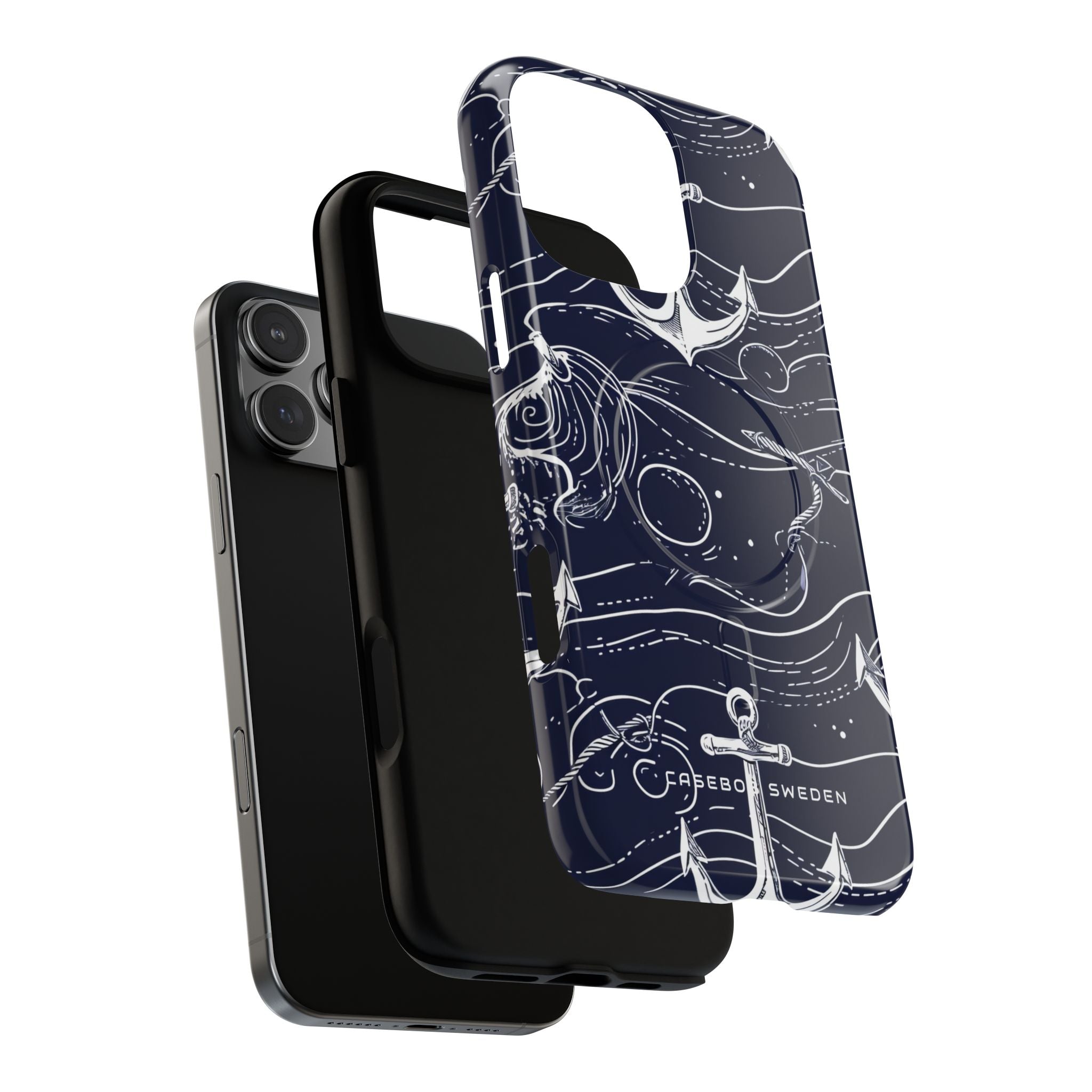 Gradient Anchorflow Waves iPhone 16  Tough+ Phone Case