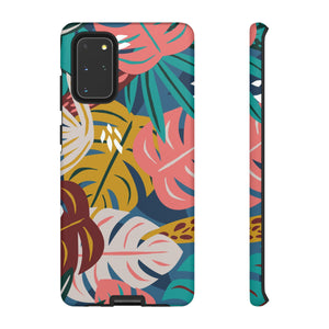 Tropical Leaf Mono - Protective Phone Case