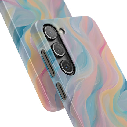 Dreamy Pastel Swirls - Slim Samsung S23 Phone Case