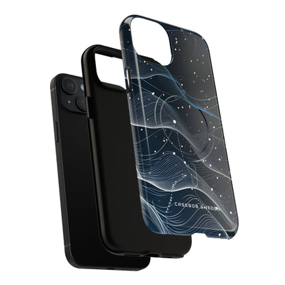 Gradient Neural Waves iPhone 15 | Tough+ Phone Case